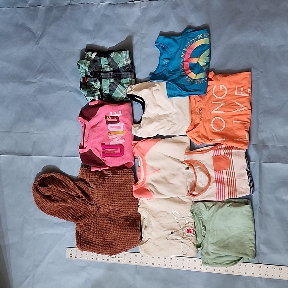 10 pce shirts; various brands size 8